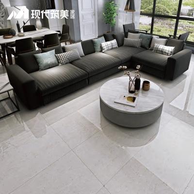 China Modern Design Stone 6mm SPC Light Gray Waterproof Parquet Wax Marble Floor Tiles For Bedroom for sale