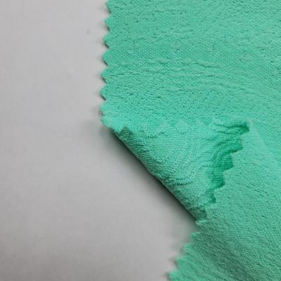 China Double faced breathable jacquard recycled polyester spandex fabric sustainable rpet dress bikini fabric for sale