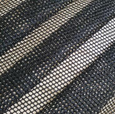 China Blackout Black 100% Polyester Soft Net 100% Polyester Blackout Mesh Fabric For Women's Clothing for sale