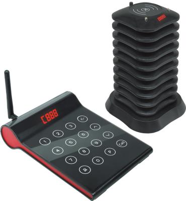 China Wireless Cafe Restaurant Calling System Pagers Vibrating Radio 10 Pager Calling Paging System KL-QC08 for sale