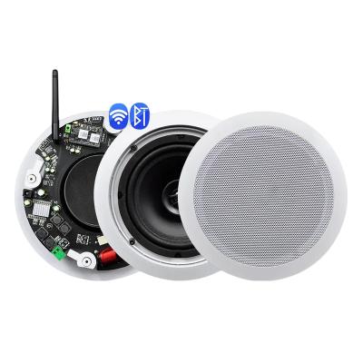 China Mini One primary speaker plus three secondary speakers Digital Class-D WiFi Wall Mount Smart Audio Music Player Ceiling Speakers for sale