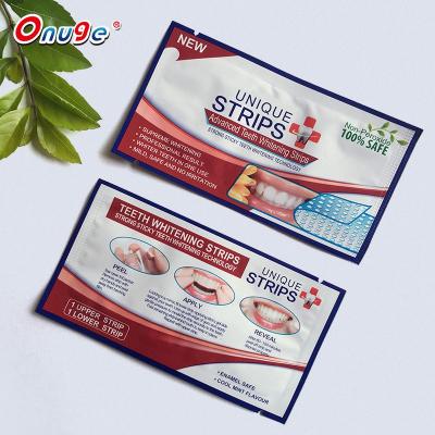 China Heathy Teeth Whitening Factory Price Private Label Dry Cleaning Mint Strips Whitening Strips Teeth for sale