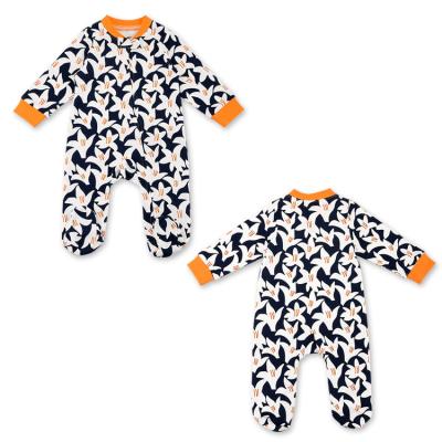 China 100% Cotton Zipper Onesie Pajamas Jumpsuit Newborn Infant Baby Romper Newborn Clothes (For Baby Boys Girls) for sale