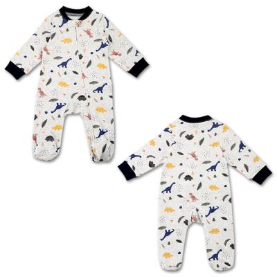 China Cotton 100% 2022 Zipper Onesie Pajamas Jumpsuit Cotton Baby Romper Newborn Infant Clothes Old) (For Boys Girls Baby for sale