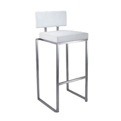 China Umpire Chair Modern Leather Gold Furniture Kitchen Counter Bar Stools Stainless Steel Replace Seat Event Stackable Bar Stool for sale