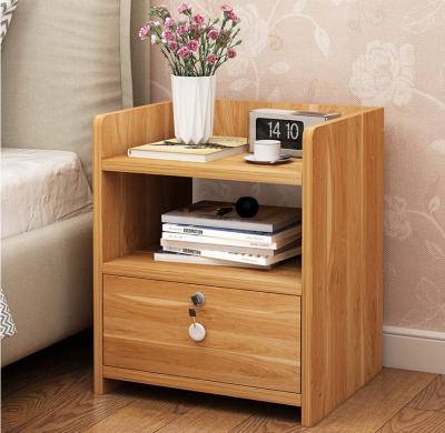 China (Size)Adjustable Modern Sideboard Living Room Cabinets Metal Handles Steel-Wood Bedroom Bedside Table With Drawer for sale