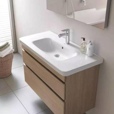 China New Design Modern Bathroom Vanity Solid Wood PVC Bathroom Cabinets for sale