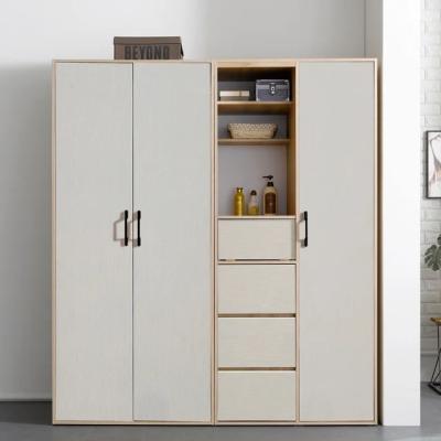 China Nordic Style Sliding Wardrobe Bedroom Amoires Simple Design Bedroom Wardrobe Cabinet Modern Design (Height) Adjustable for sale