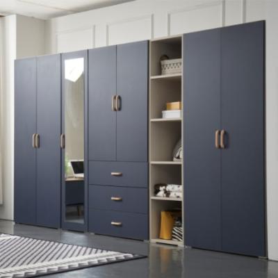 China Factory Price (Size) Large New Customized Bedroom Cabinet Design Wardrobe Storage Adjustable Wooden Wardrobe Closet for sale