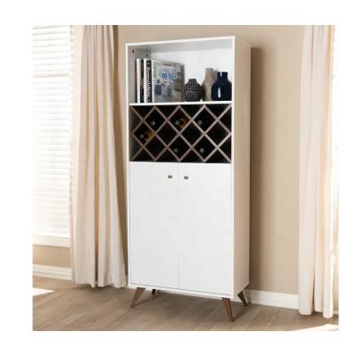 China Latest New Designs Eco-friendly Dreamve White New Arrive Wine Bar Furniture Antique Wooden Wine Bar Cabinet for sale