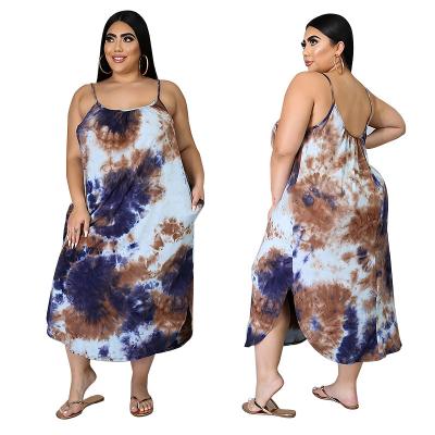 China New Design Anti-Static Wholesale Plus Size Women Clothing Fashion Long Plus Size Dresses 4xl 5xl 6xl 7xl for sale