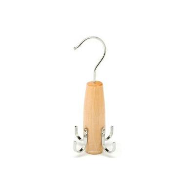 China 2021 new design multifunctional square wooden link belt hanger with high quality for sale