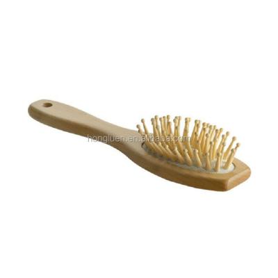 China Nondisposable 2021 Brands Factory Selling Wooden Head Hairbrush Scalp Massage Comb Brush Massager Hair Brush for sale