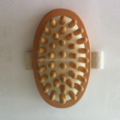 China Comfortable Fancy Private Label Handy Head Scalp Massage Comb Wooden Hair Brushes for sale