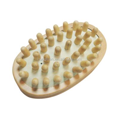 China Nondisposable Skin Care Scalp Massager Hair Scalp Massager Natural Material Bamboo Wood Brush for sale