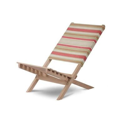 China Comfortable High Quality Wooden Adjustable Folding Reclining Chair Canvas Beach Folding Deck Chair for sale