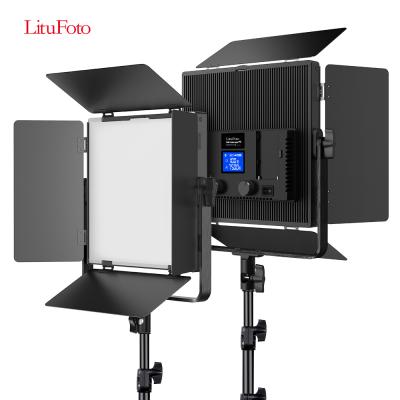 China Fill Light LituFoto 2 Packs RGB Video Light 60W With APP Control Dimmable 1~100 For Video Recording for sale