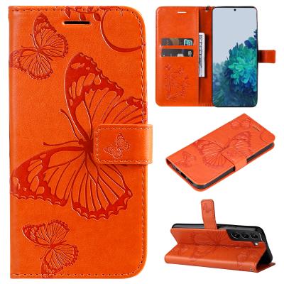 China NEW Shockproof For Samsung S22/pro/ultra Case Butterfly Embossed PU Leather Case For M52 A13 A22 5GiPhone Flip Wallet Leather Case for sale