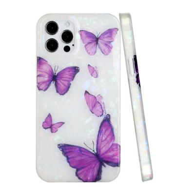 China Soft Anti-fall Phone Case Conch Sunflower Butterfly Design TPU Mobile Phone Case For iPhone 12 pro 11 Max 11 pro Max Shockproof Protective for sale