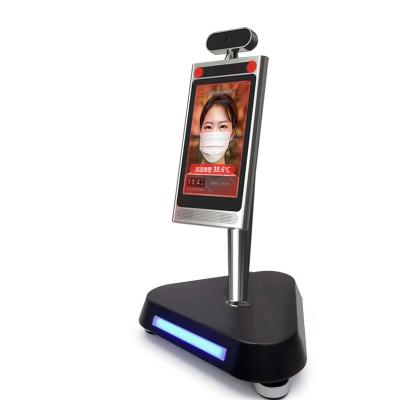 China Industrial face recognition temperature measuring machine, all-in-one body temperature measuring machine with dynamic face recognition for sale