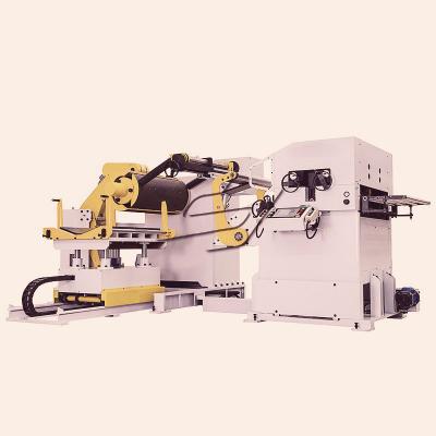 China Machinery Repair Shops 3 In 1 NC Roll Servo Driver Straightening Decoiler Machine For Stamping Metal Parts for sale