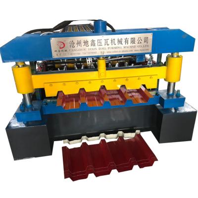 China Hotels Trapezoidal Roofing Tile Making Machine Roofing Sheet Wall Panel Roll Forming Machine for sale