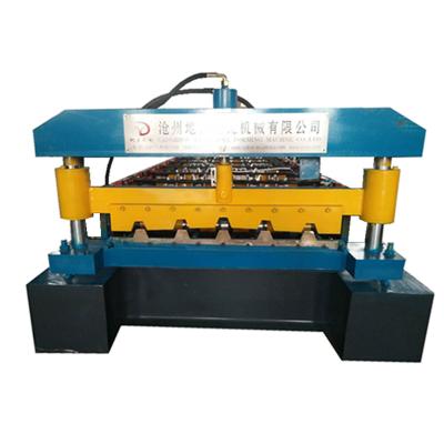 China Hotels Zimbabwe Color Steel Metal Roof Galvanized Trapezoidal Sheet Wall Tile Roofing Roll Forming Machine for sale