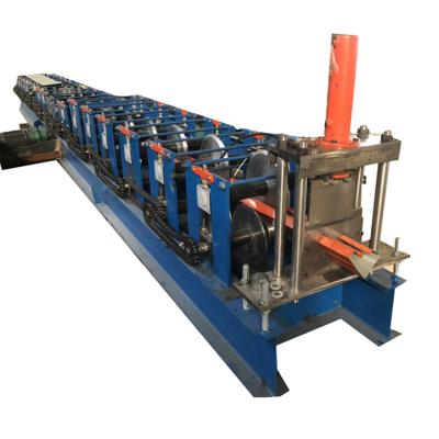 China Hotels Zinc Sheet Rainwater Gutter Roll Forming Machine , Water Gutter Pipe Cold Roll Forming Machine for sale