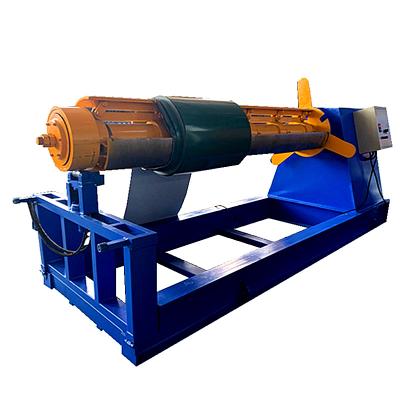 China Building Material Shops Automatic Hydraulic Steel Sheet Coil 10T Decoiling Machine for sale