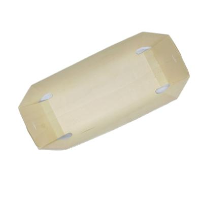 China Swiss Disposable Biodegradable Wooden Container Takeout Food Bread Cake Pastry Bakery Packaging Box for sale