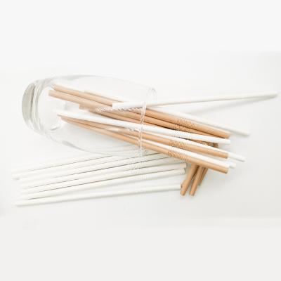 China Modern China 100% Eco Friendly Biodegradable Disposable Flexible Milks Drinking U Folding Kraft Paper Straws for sale