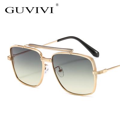 China High quality GUVIVI sunglasses new men's square square sunglasses for men's metal 2020 sunglasses for sale