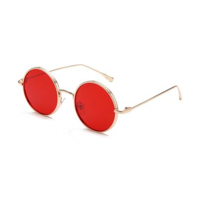 China Fashion Sunglasses Guviv Round Metal Sunglass For Women Steam Punk Sunglasses Small Round Shape Sunglasses for sale