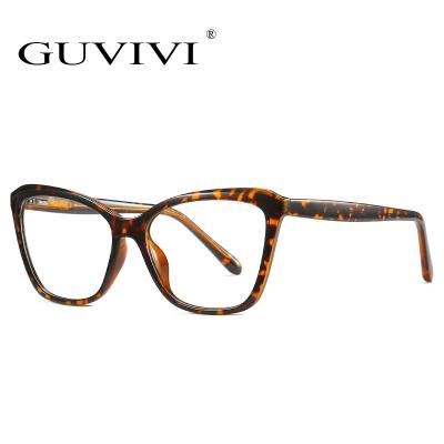 China Wholesale Optical Eyeglasses Frame Glasses Plastic Frame Eyeglasses Eyewear GUVIVI UV400 Eyeglasses TR90 Anti Miami for sale