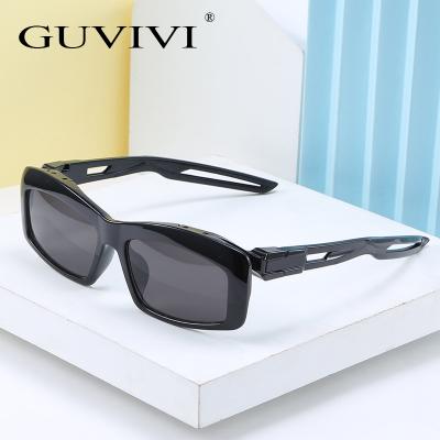 China 2020 New Vintage Sports Sunglasses GUVIVI Retro Sports Sunglasses Men Square Frame Sunglasses for sale