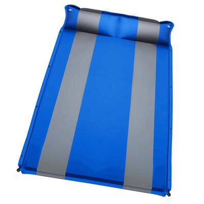 China Two Person Outdoor Inflatable Sponge Spliceable Mat Protection Ultralight Inflatable Sleeping Self Inflating Mat Camping for sale