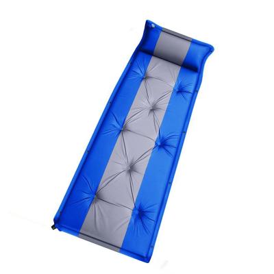 China PVC Automatic Inflatable Camping Mat Material By Inflating Moisture-proof Type Fashion Inflator Built-in Pump Mat Mattress for sale