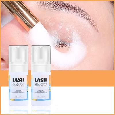 China Eyelash Extension Vegan Eyelash Foam Remover Lash Shampoo Oil Free Eyelash Foam Cleaning Detergent For Eyelash Care for sale