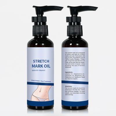 China New Arrival Vitamin E Serum Private Label Scar Removal Strong Stretch Mark Oil For Woman Removal Stretch Mark for sale