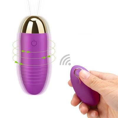 China USB Rechargeable Electric Vibrator Masturbation Silicone Wireless Remote Control Vibrating Sex Toy Love Egg for Women for sale