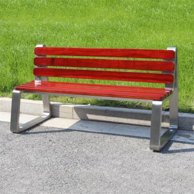 Chine Galvanized Steel Modern Outdoor Bench With Back Personalized Metal Park Bench à vendre