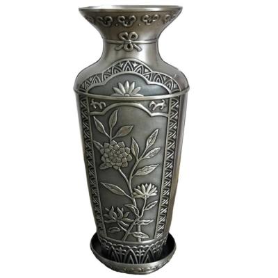 China Stahlblumen-Vasen-galvanisierter Metallaluminiumvase für Wohnzimmer zu verkaufen