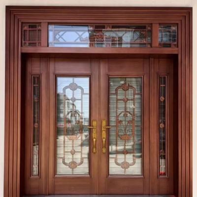 China Kundengebundene Bronzeglastür dekorativer Front Door Glass Inserts zu verkaufen