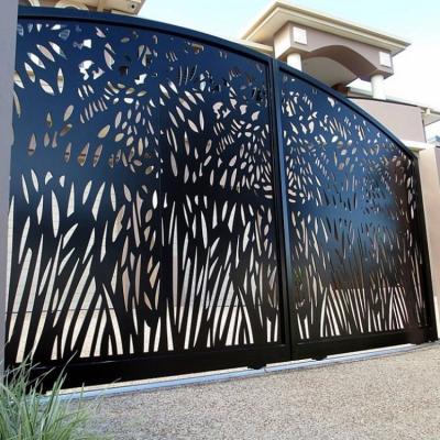 China Außen-Front Decorative Metal Gate Aluminum-Laser-Schnitt-Privatleben sortiert im Freien aus zu verkaufen