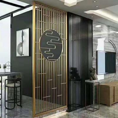 China Interior Gold Laser Cut Metal Privacy Screen Customized Color And Size for sale