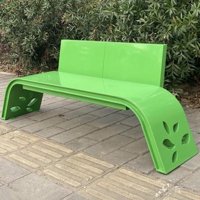 China Outdoor Colorful Stainless Steel Bench School Kids Chair With Back for sale