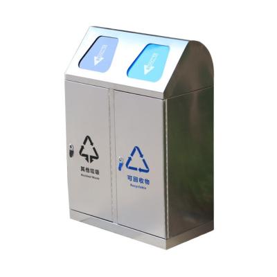 Chine Hot Sale Low Price Metal Trash Bin Classic Double Barrel Trash Bin à vendre