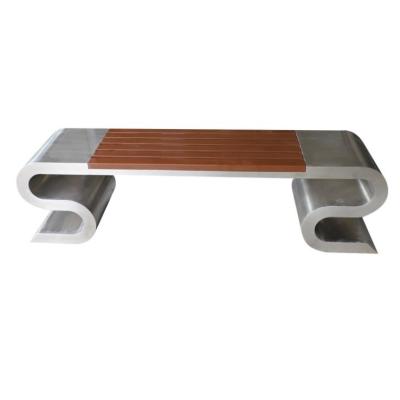 China Outdoor Park Metal Frame Legs Wooden Bench Backless Gardening Bench for sale