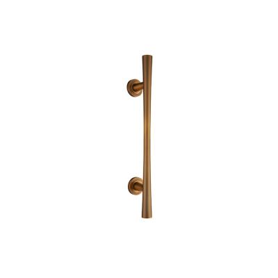 China Simple Classic Modern Style Brass Coating Pull Zinc Alloy Door Handle for sale