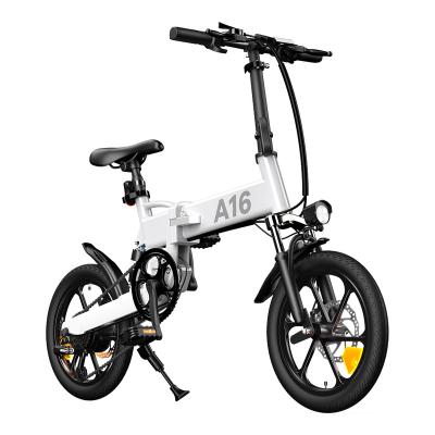 China Cross Country Motorpower Electric Bicycle Aluminum Alloy 16 Inch With Full Shock Absorption System for sale